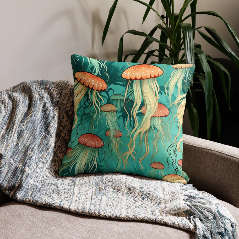 Ethereal Dance of Jellyfish | Pillow & Pillow Case | Multiple Sizes