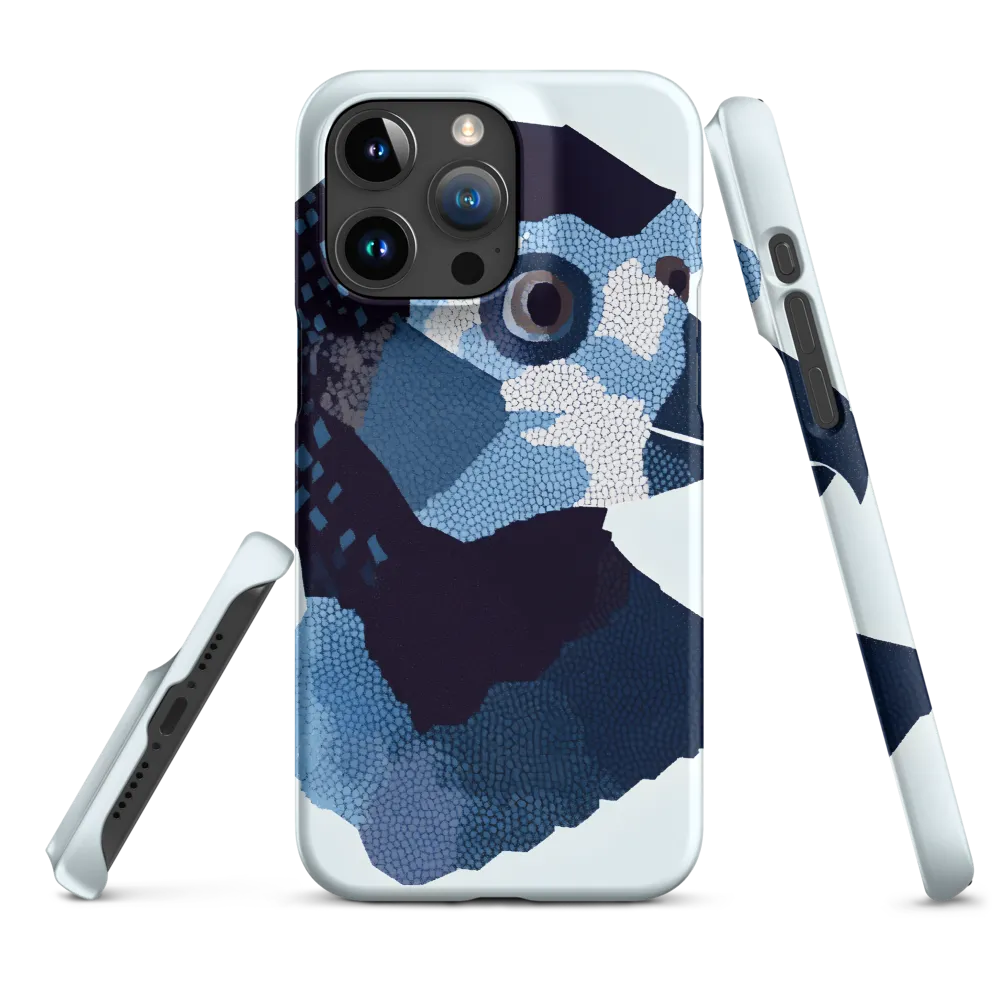 Abstract Avian Portrait in Blue