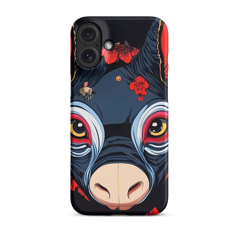 Mystical Bull with Floral Motifs