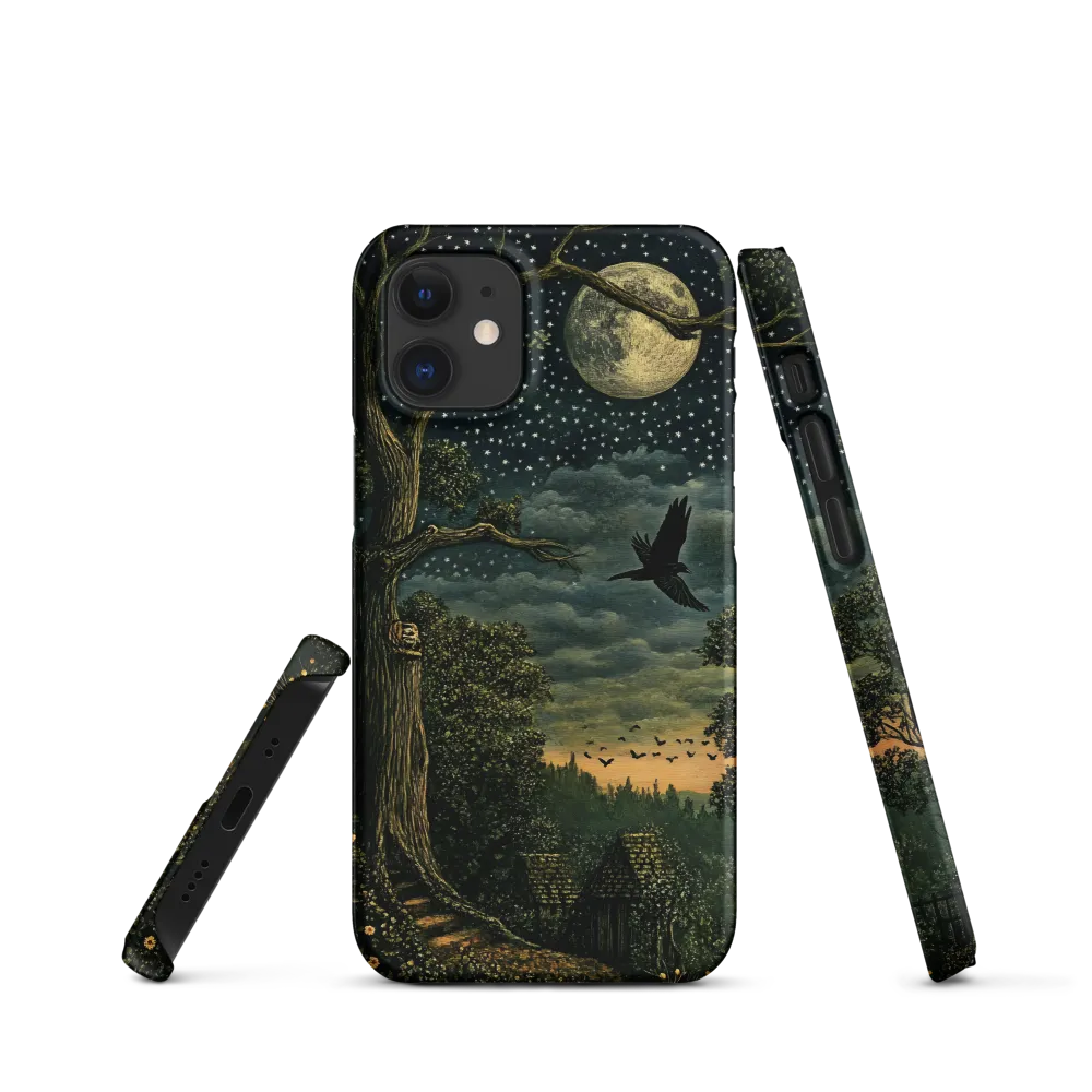 Mystical Nightscape Under the Full Moon | Phone Case |  12 Mini | Snap Case | Matte