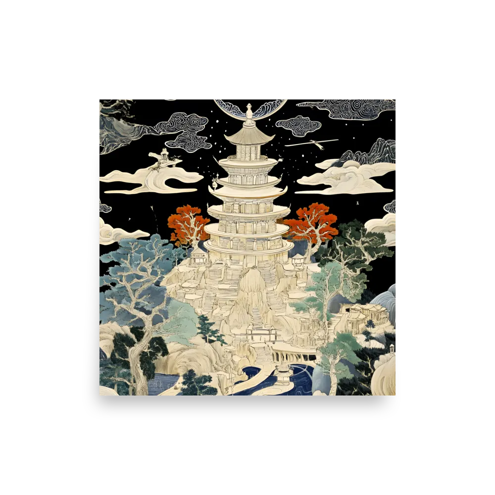 Whispers of the Pagoda | Poster | 18″×18″