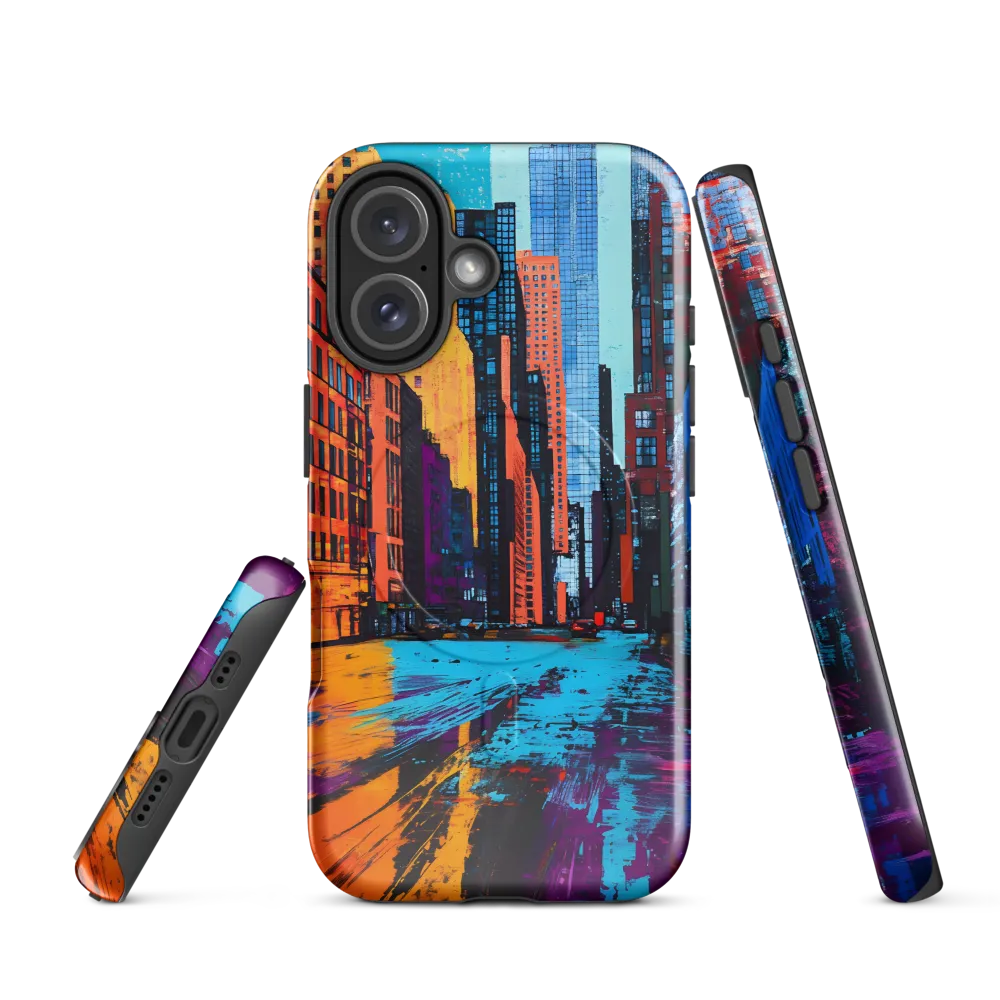 Vibrant Urban Horizons | Phone Case |  16 | MagSafe® Tough Case | Glossy