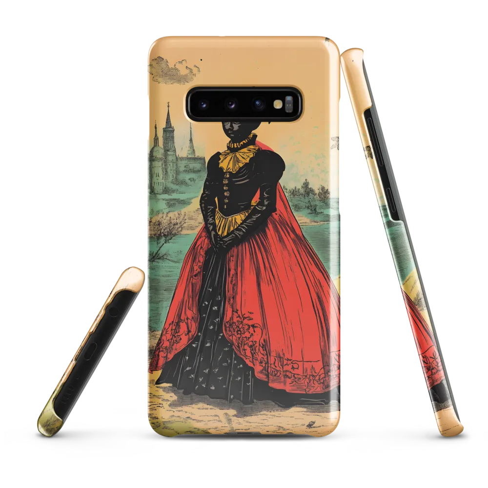 Elegance in Red and Gold | Phone Case |  S10 Plus | Snap Case | Glossy