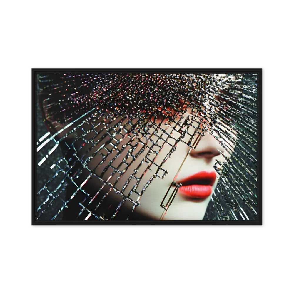 Fractured Identity | Canvas with Black Frame | 20″×30″