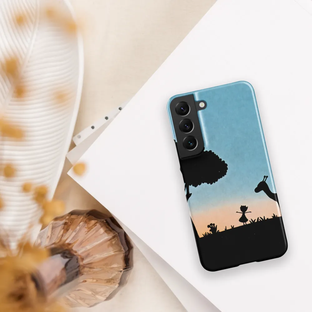 Curiosity in the Silhouette | Phone Case |  S22 | Snap Case | Matte