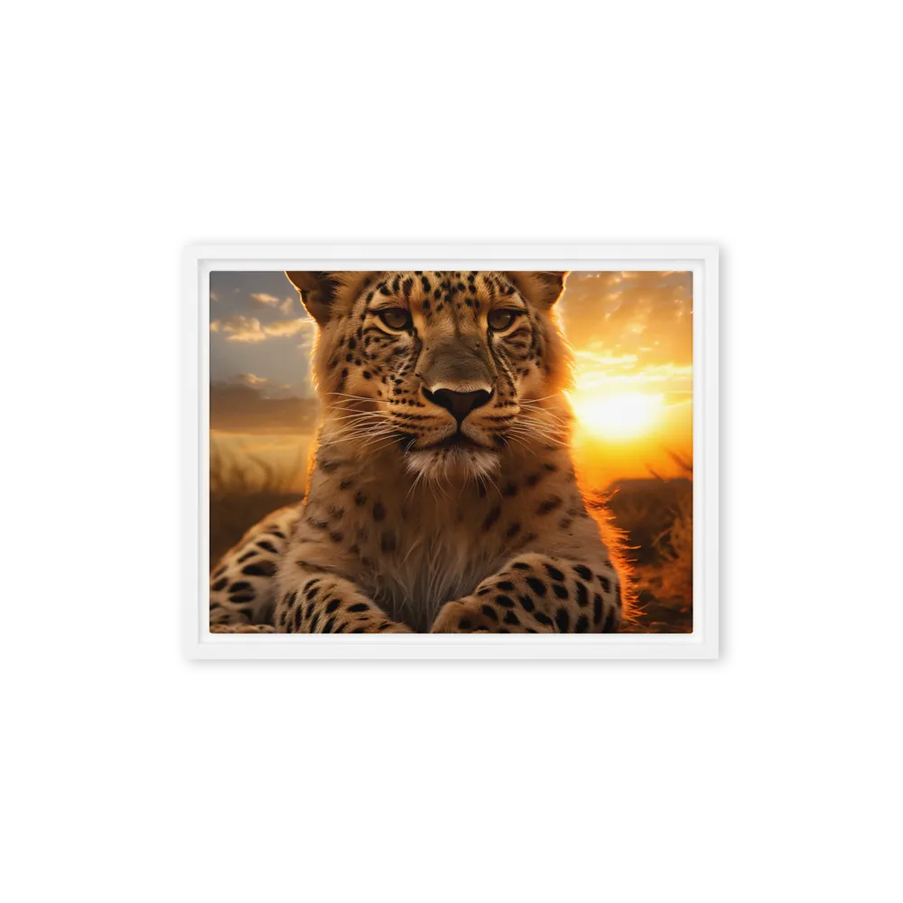 Regal Presence: The Leopard at Sunset