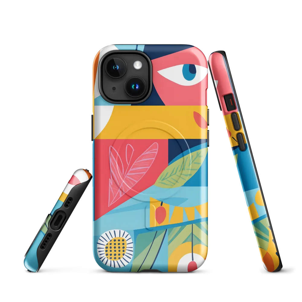 Vibrant Geometric Visage