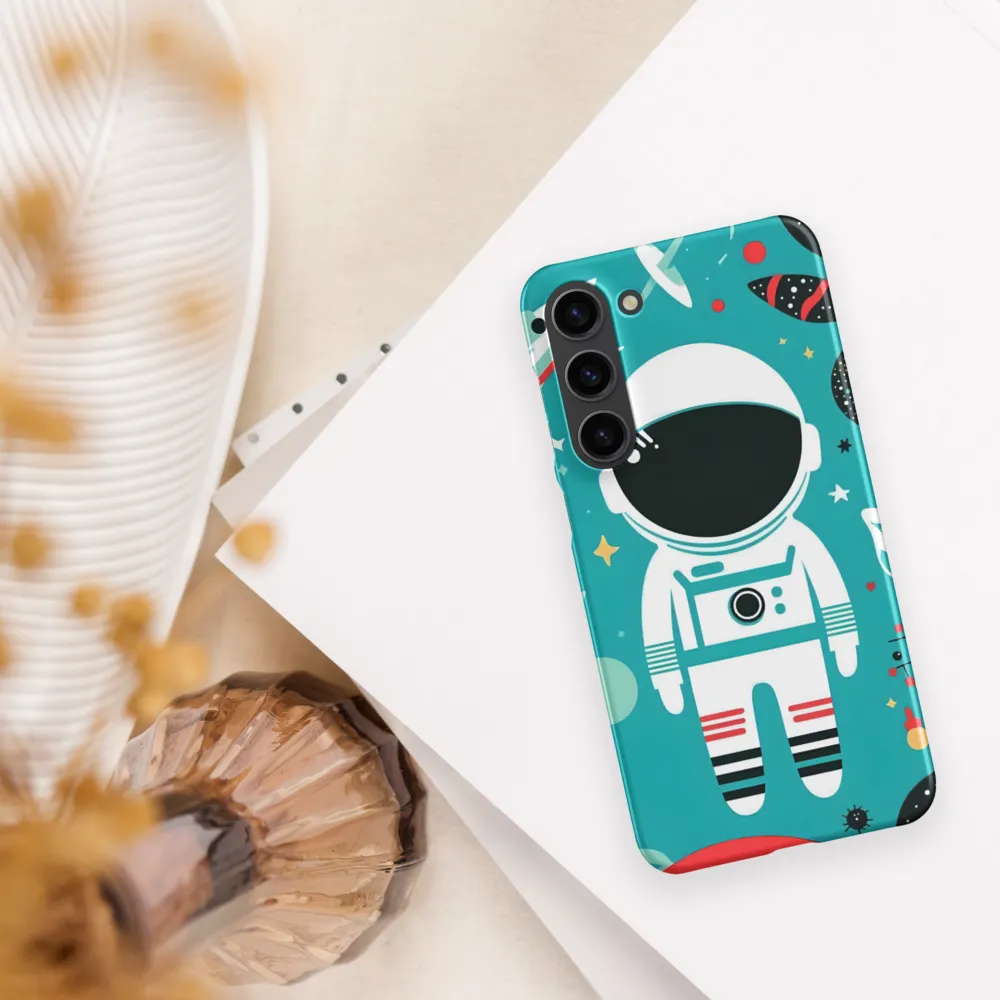 Whimsical Astronaut in Cosmic Wonderland