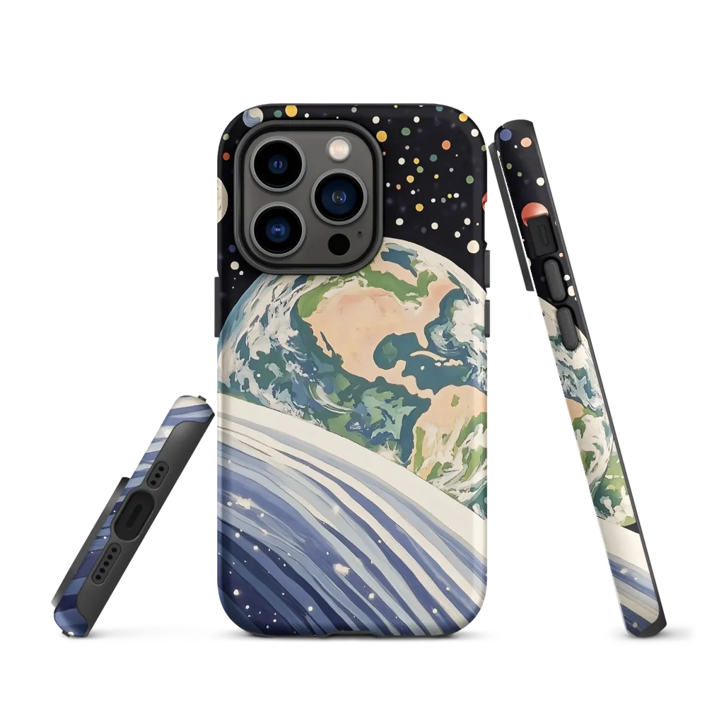 Celestial View: A Surreal Journey Through Space | Phone Case |  14 Pro | Tough Case | Matte