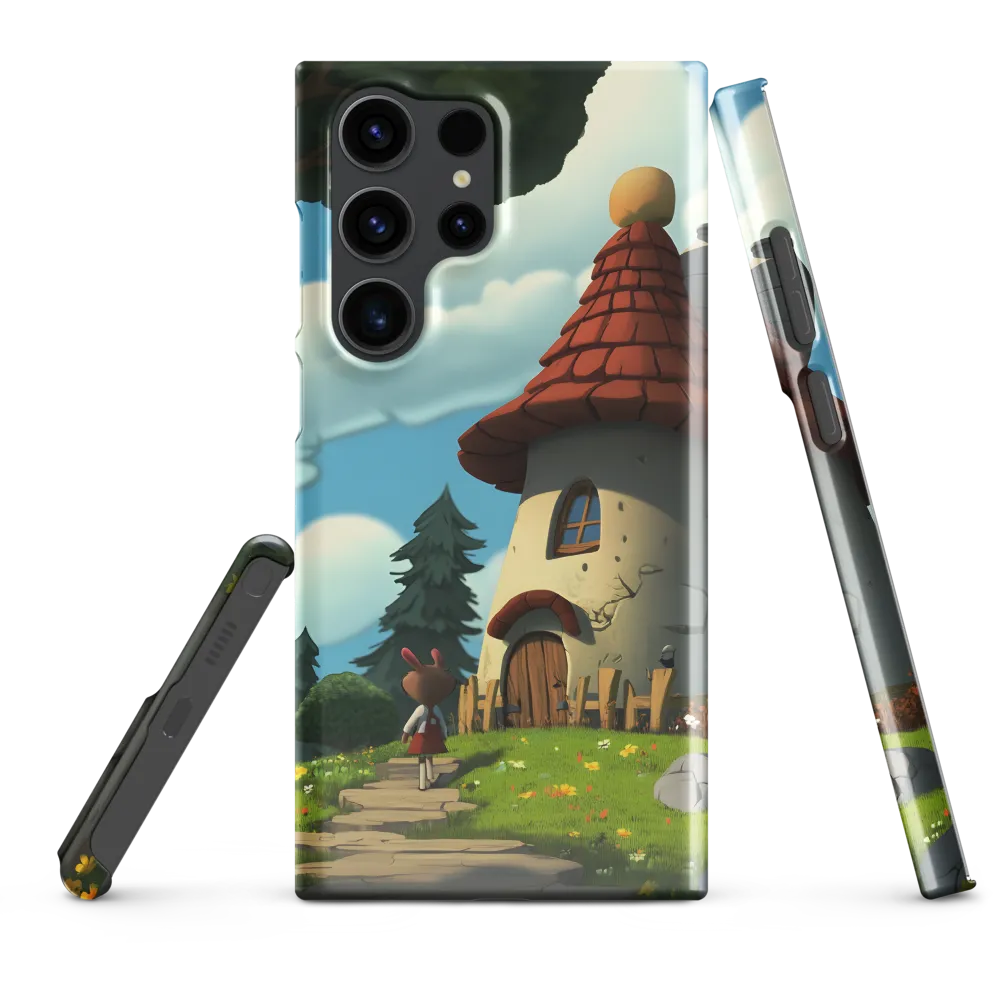 Whimsical Cottage in a Serene Landscape | Phone Case |  S23 Ultra | Snap Case | Glossy