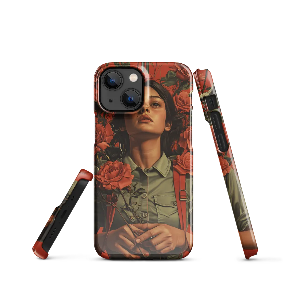 Harmony and Strength: A Portrait Among Roses