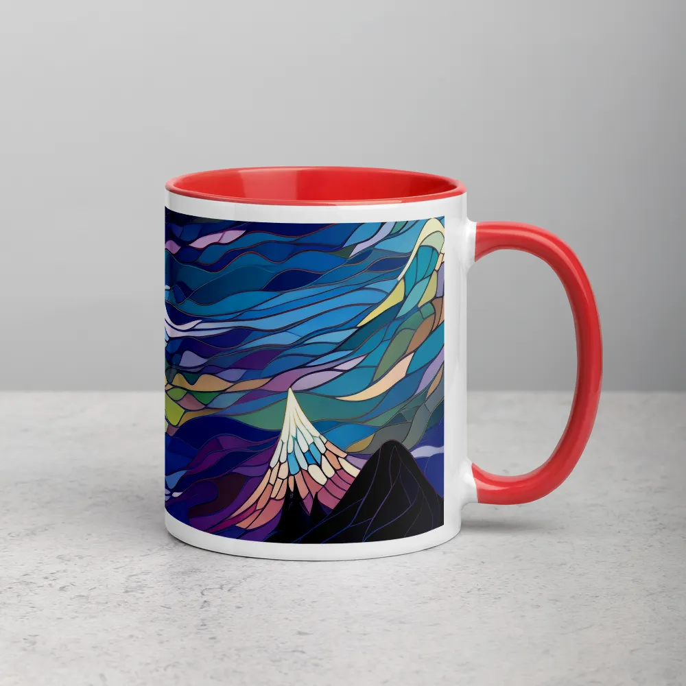 Twilight Peaks: An Abstract Mountain Landscape