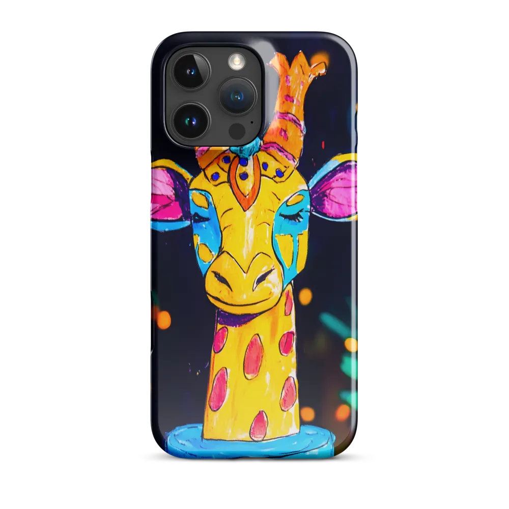 Whimsical Giraffe in Vibrant Colors