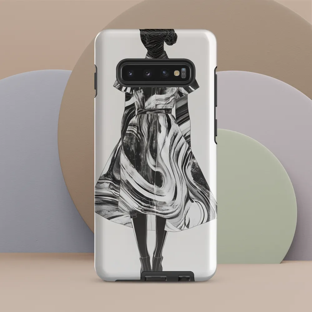 Whirls of Elegance: A Contemporary Fashion Design | Phone Case |  S10 Plus | Tough Case | Glossy