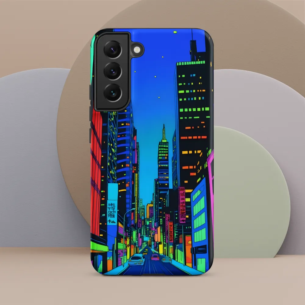 Neon Dreamscape: A Futuristic City at Dusk