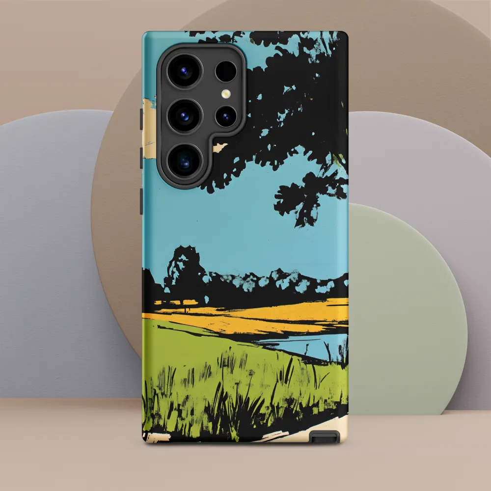 Vibrant Landscape in Pop Art Style