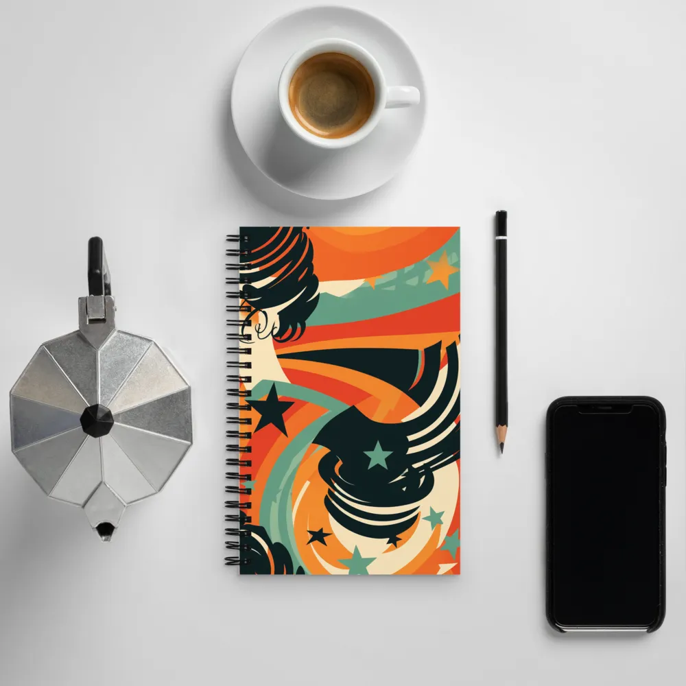 Swirls of Elegance | Spiral Notebook