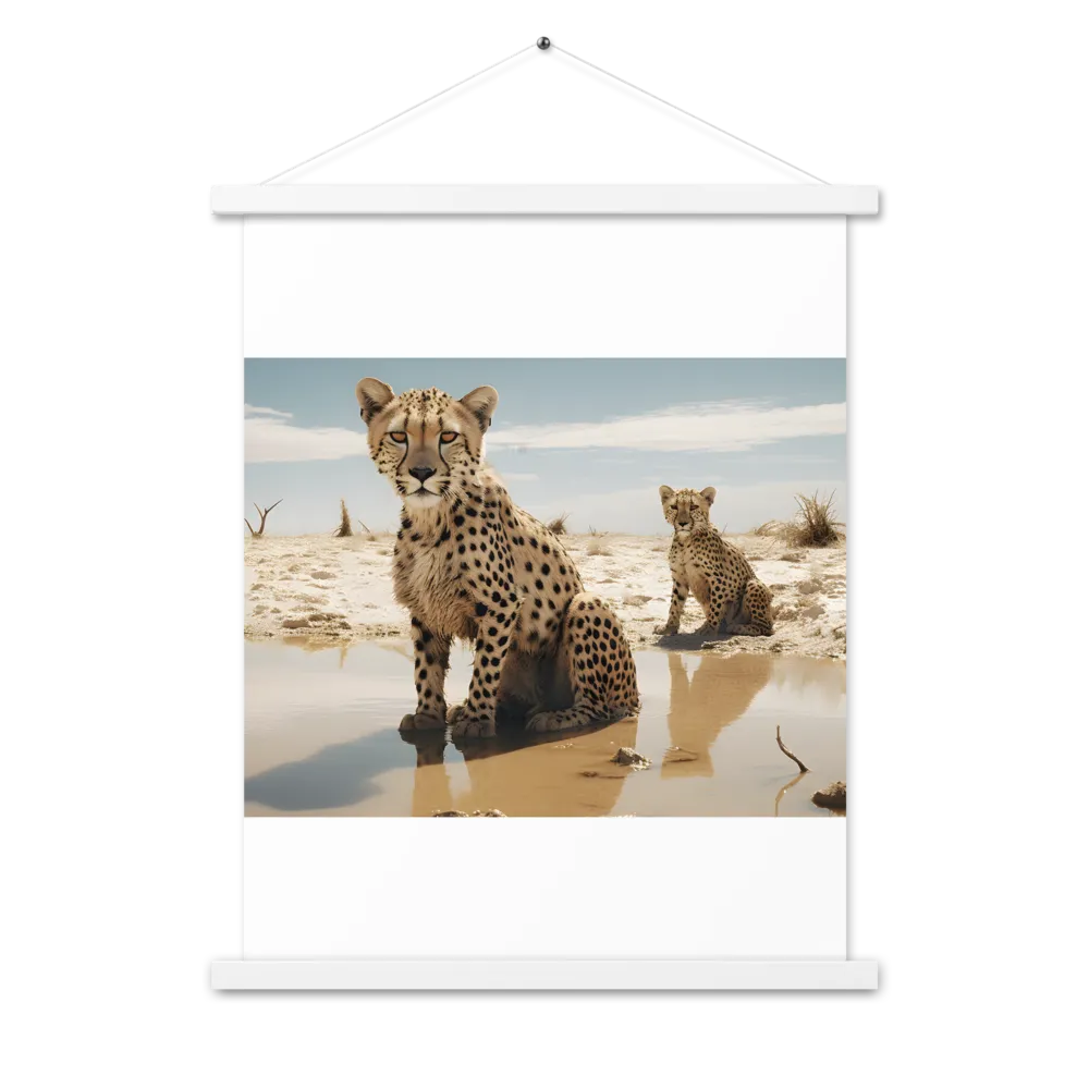 Silent Watchers of the Savanna | Poster With White Wood Hanger | 18″×24″
