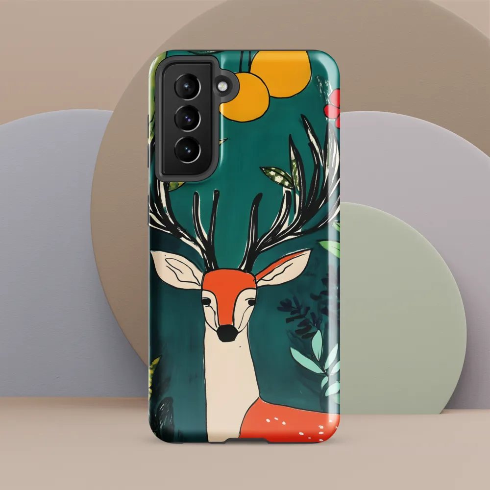Nature's Embrace: The Majestic Deer | Phone Case |  S21 FE | Tough Case | Glossy