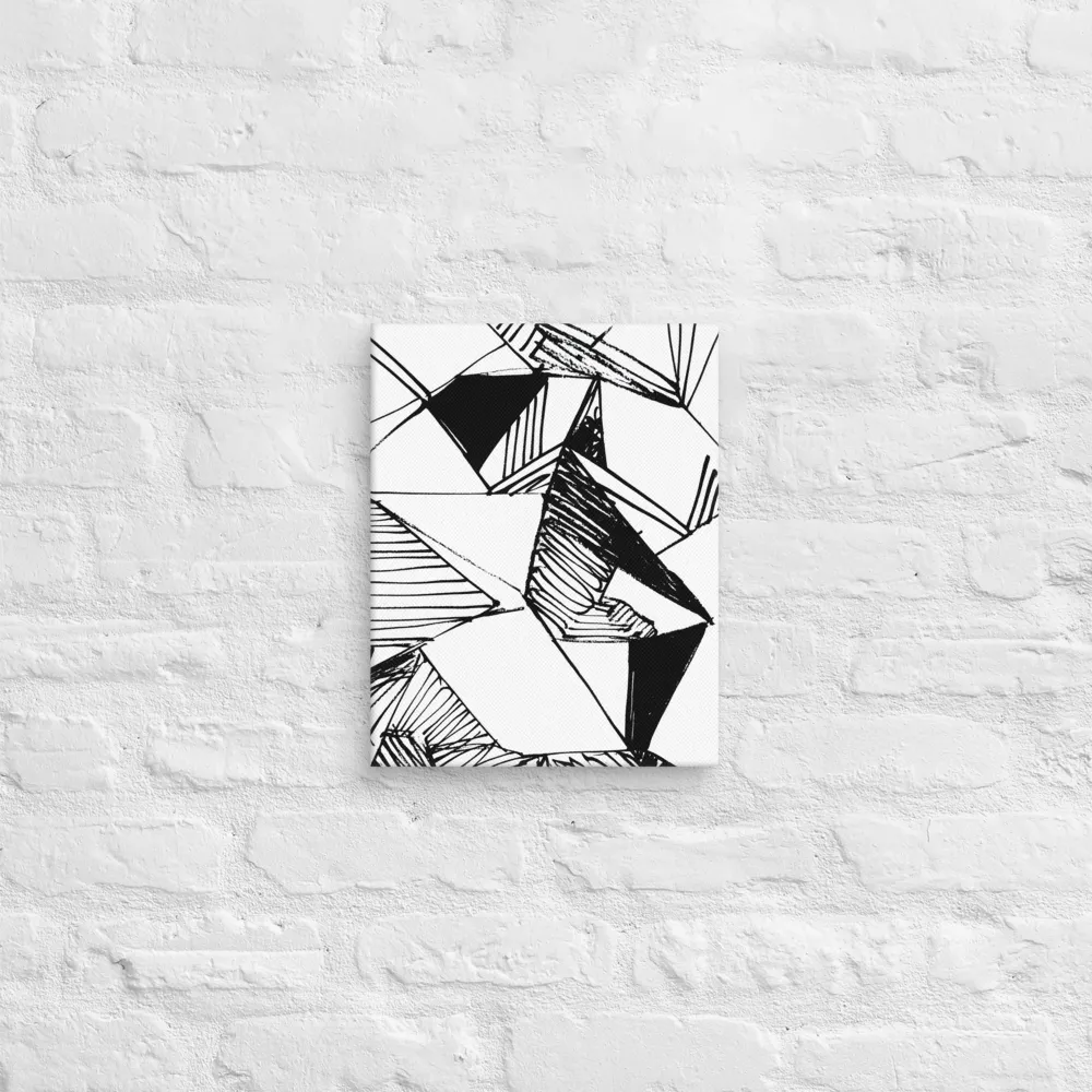 Dynamic Geometry in Ink | Canvas | 11″×14″