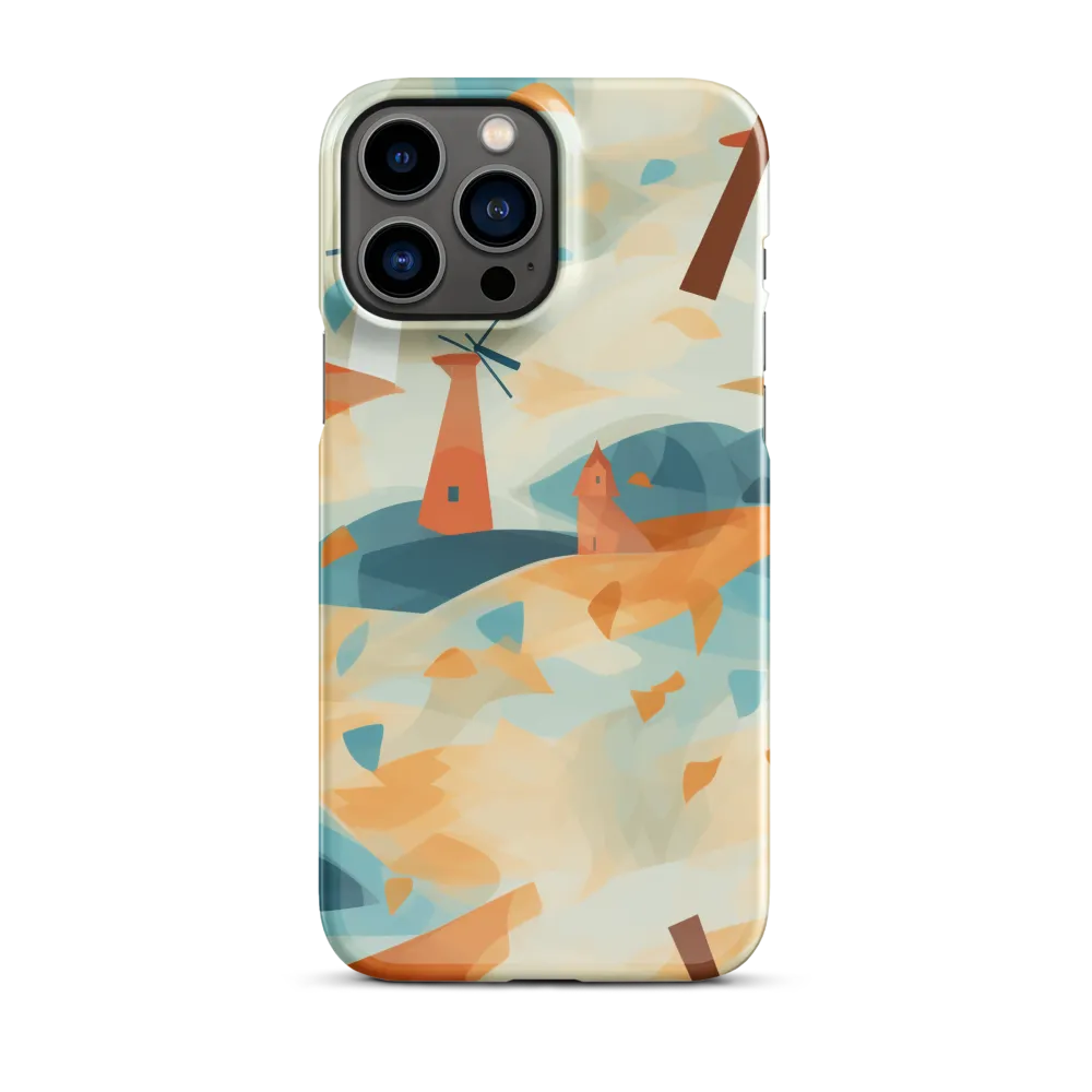 Whimsical Windmills in a Tranquil Landscape