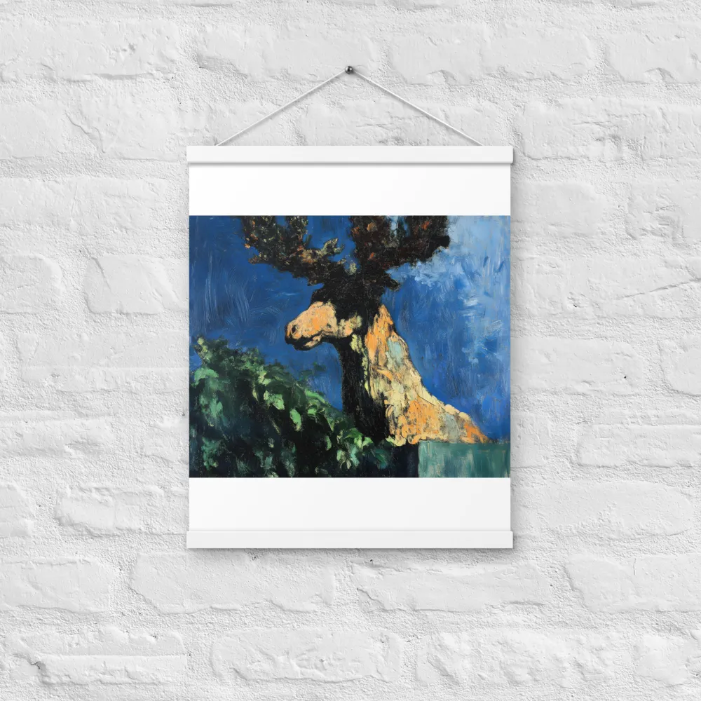 The Majestic Deer in Nature | Poster With White Wood Hanger | 16″×20″
