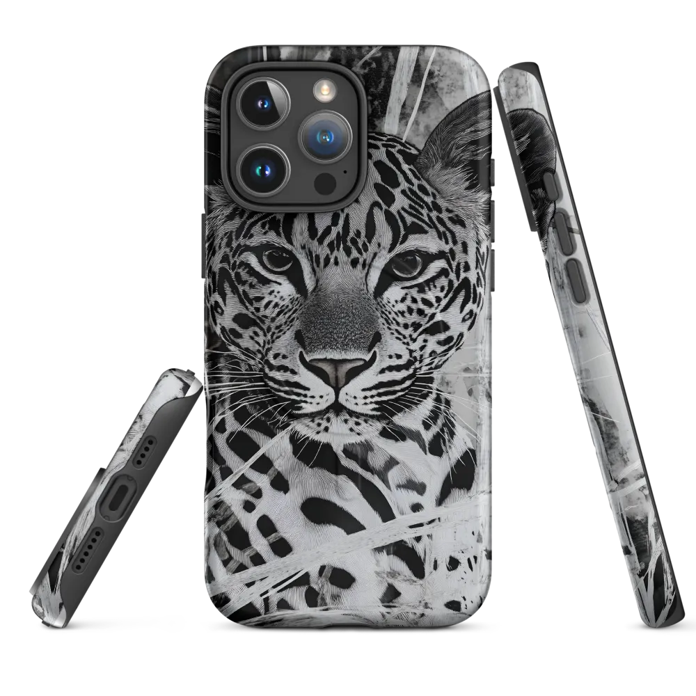 Majestic Gaze: The Leopard's Portrait | Phone Case |  16 Pro Max | MagSafe® Tough Case | Matte