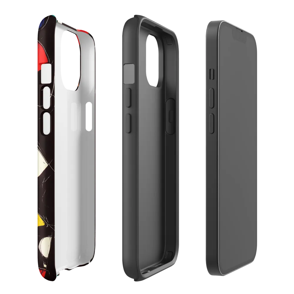 Vibrant Geometric Symphony | Phone Case |  14 | Tough Case | Glossy