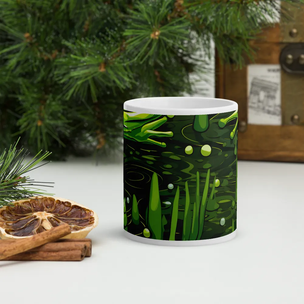 Green Harmony: Life Beneath the Surface | Mugs | Multiple Sizes & Colors