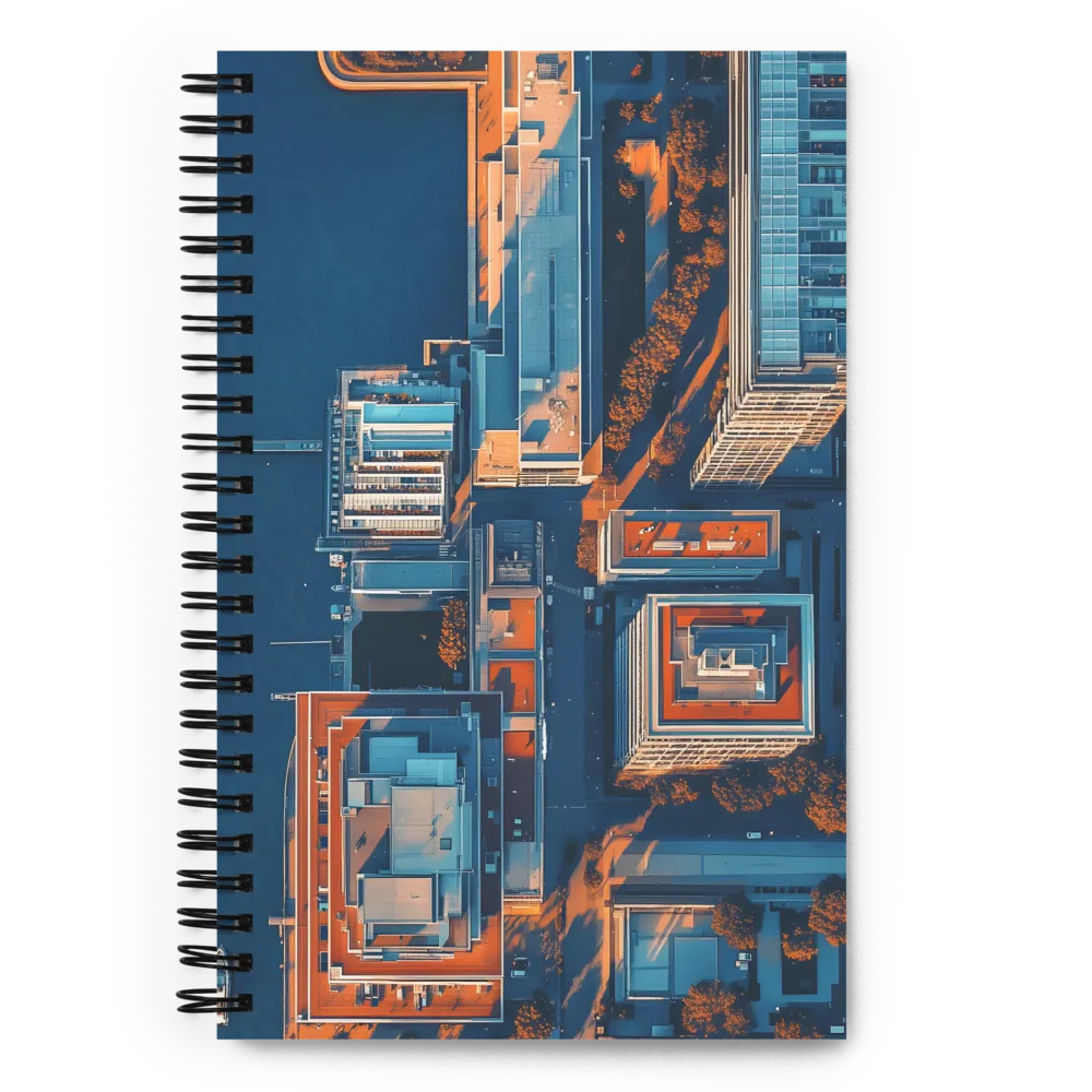 Urban Symphony from Above | Spiral Notebook