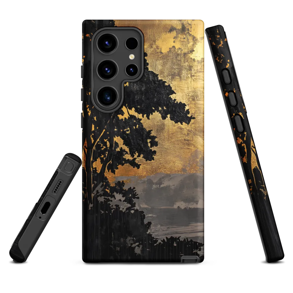 Golden Serenity | Phone Case |  S24 Ultra | Tough Case | Matte