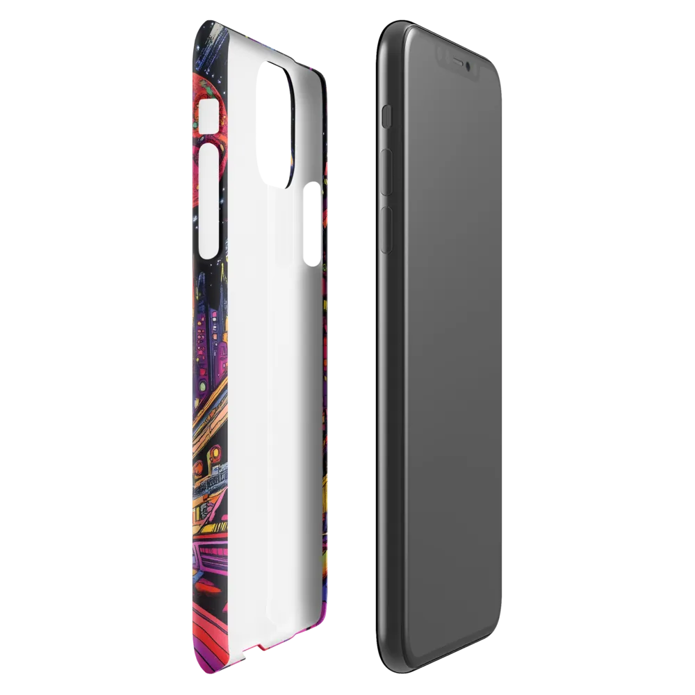 Journey into the Neon Cosmos | Phone Case |  11 Pro Max | Snap Case | Glossy