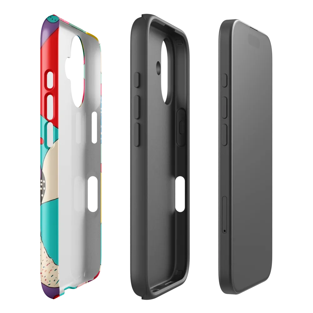 Playful Geometry in Color | Phone Case |  16 | Tough Case | Glossy