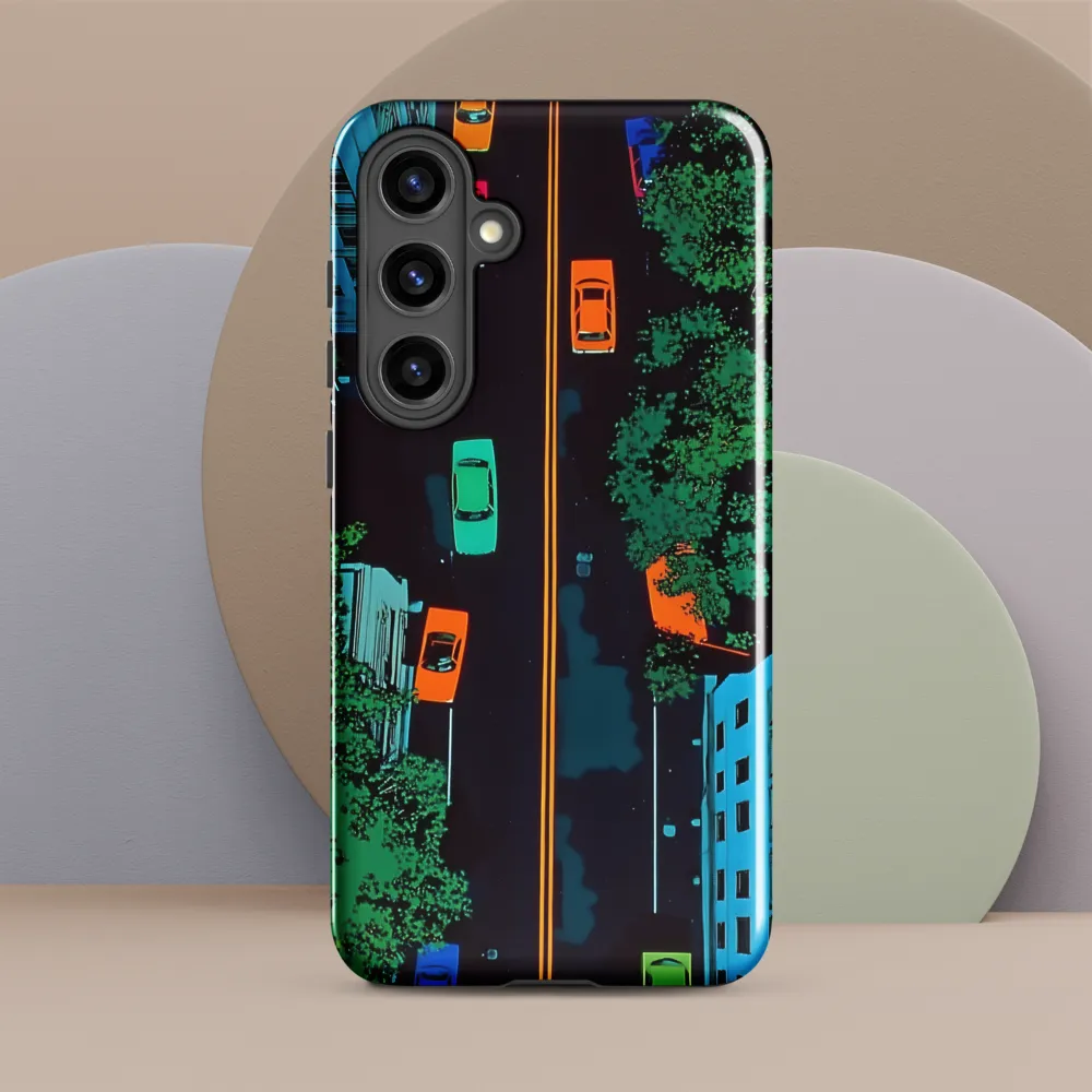 Urban Pulse: A Colorful Intersection
