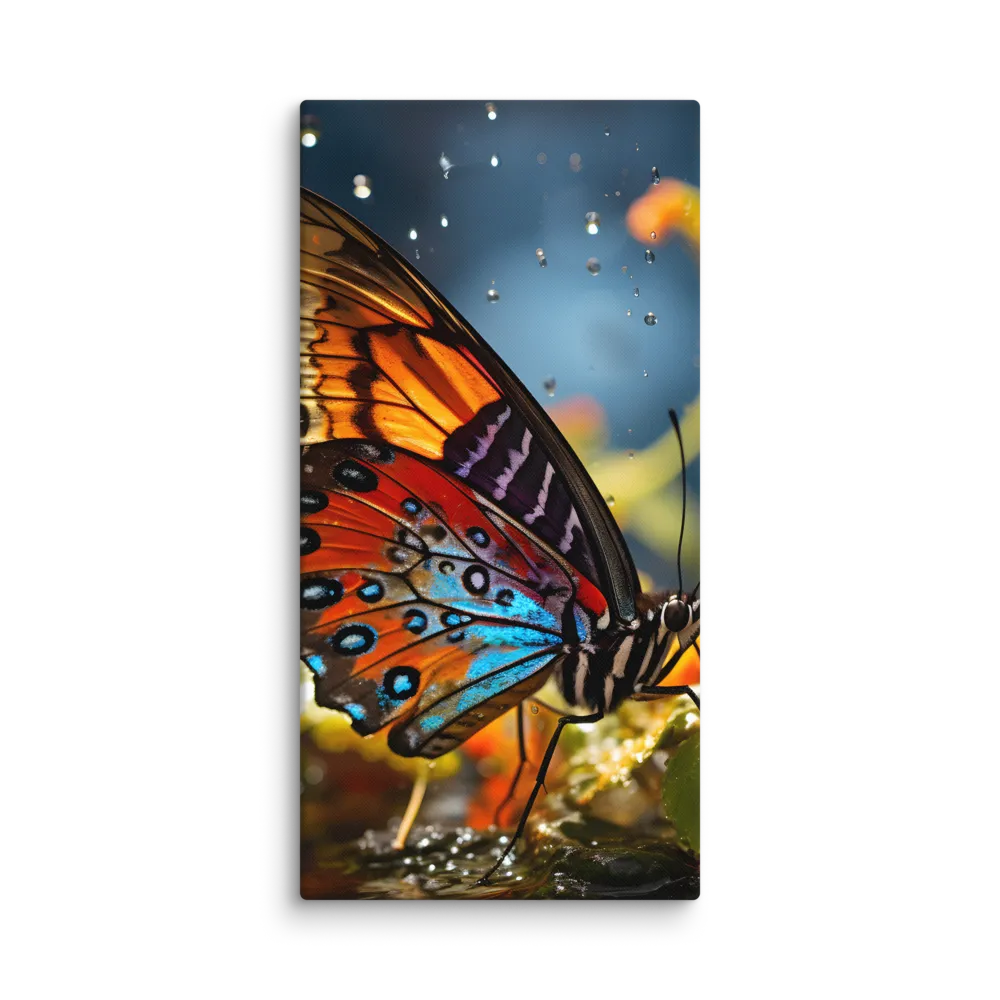 Dance of Colors: The Butterfly's Elegance | Canvas | 20″×40″