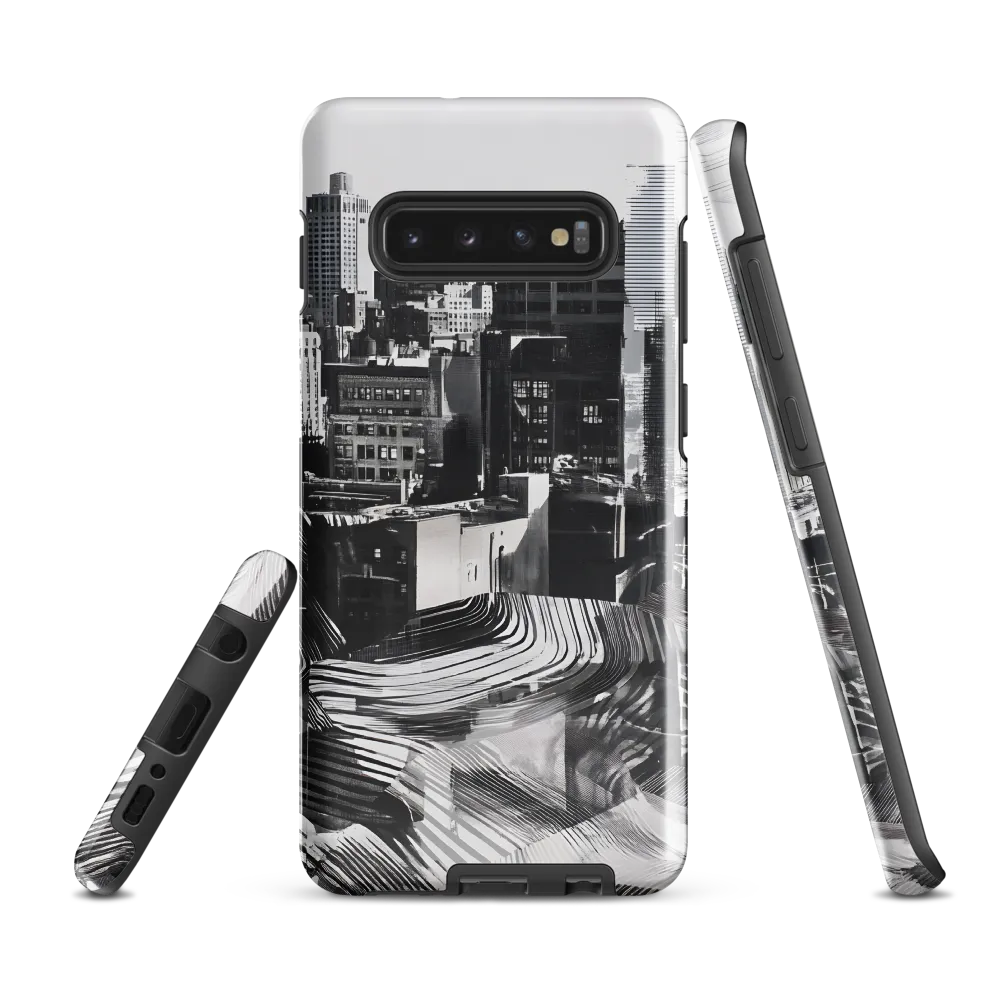 Urban Rhythm in Black and White | Phone Case |  S10 Plus | Tough Case | Glossy