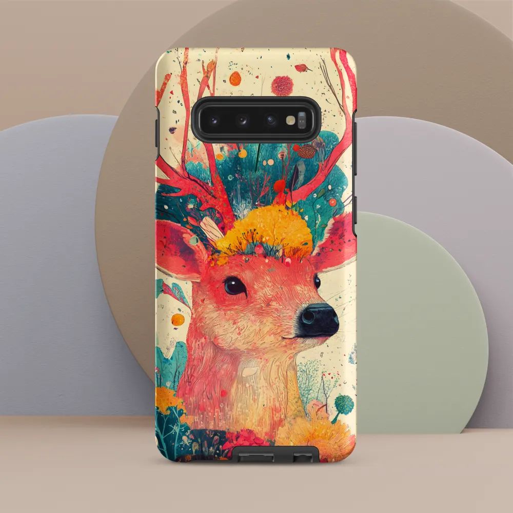 Whimsical Harmony: A Deer in Bloom