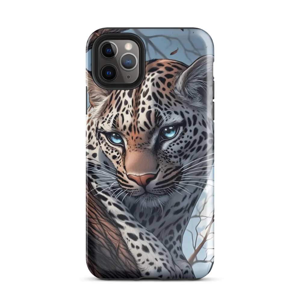 Silent Vigil: The Enigmatic Leopard | Phone Case |  11 Pro Max | Tough Case | Glossy