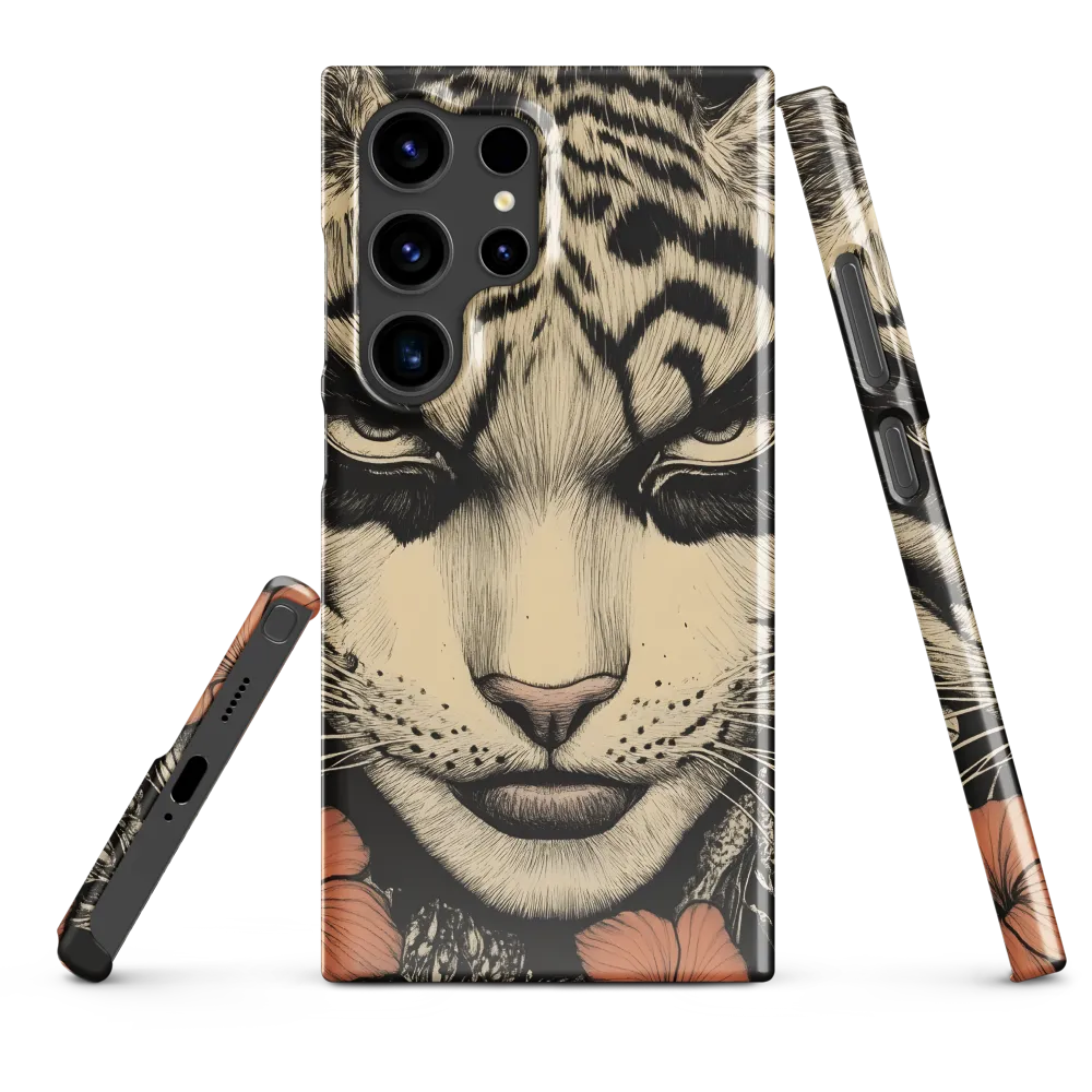 Feline Majesty: The Human-Leopard Connection | Phone Case |  S24 Ultra | Snap Case | Glossy