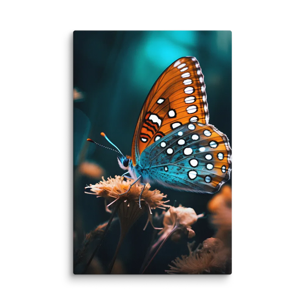 Whispers of Color: The Butterfly's Embrace | Canvas | 26″×40″