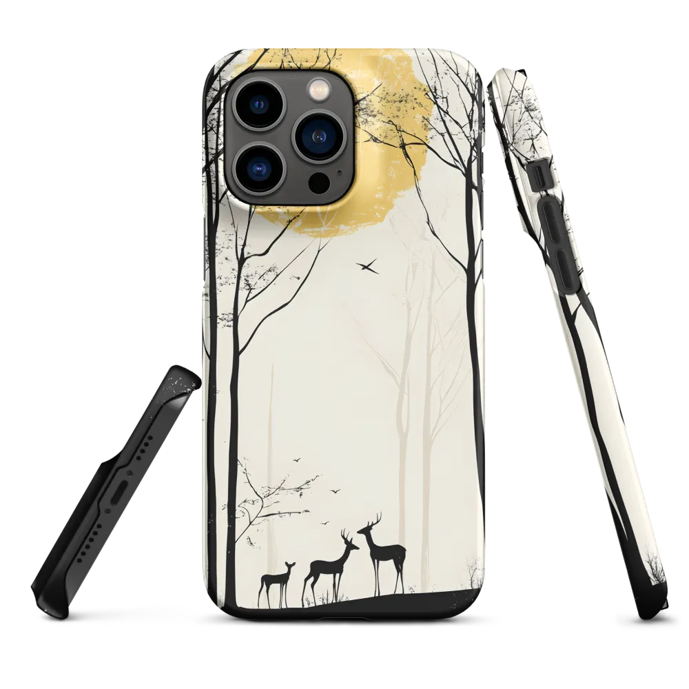 Silhouetted Serenity | Phone Case |  14 Pro Max | Snap Case | Matte