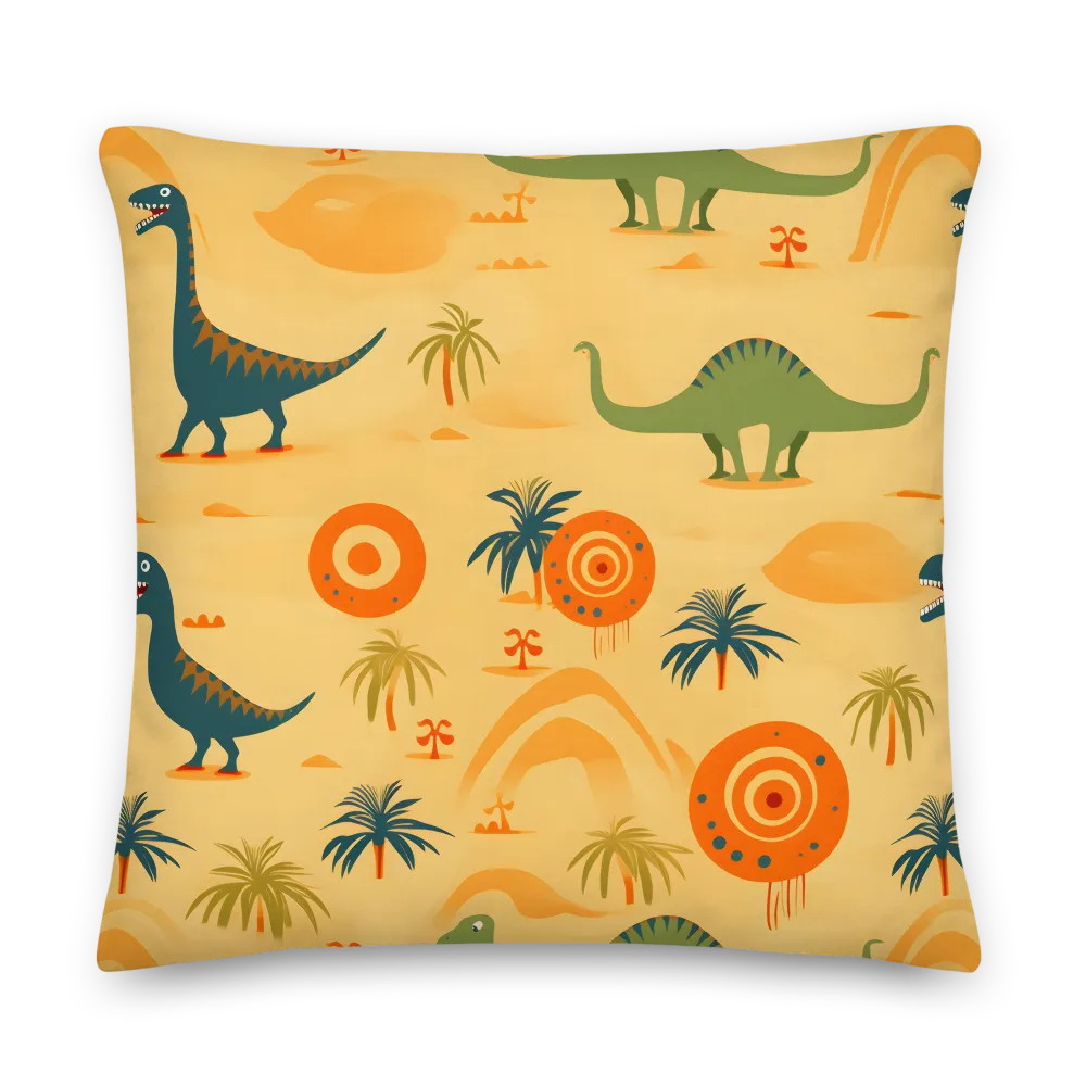 Prehistoric Playtime | Pillow | 22″×22″