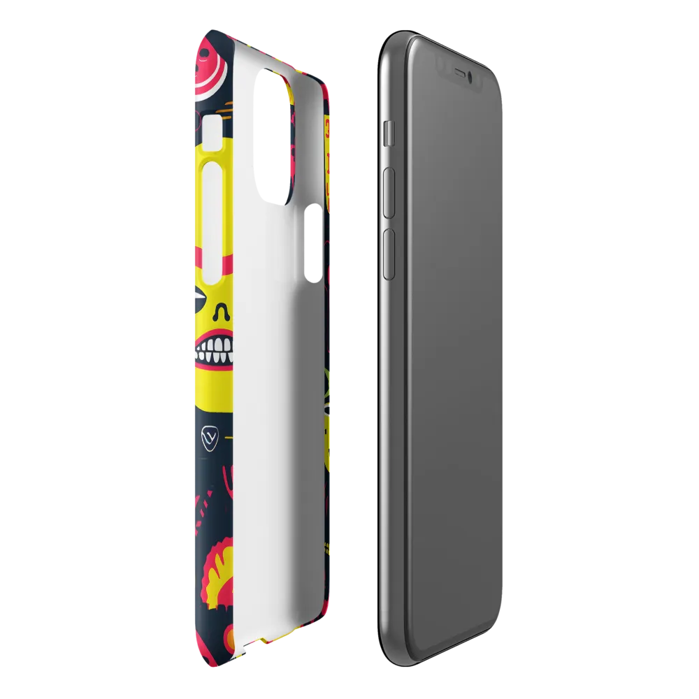 Neon Revelry: A Quirky Exploration of Modern Pop Art | Phone Case |  11 Pro | Snap Case | Glossy