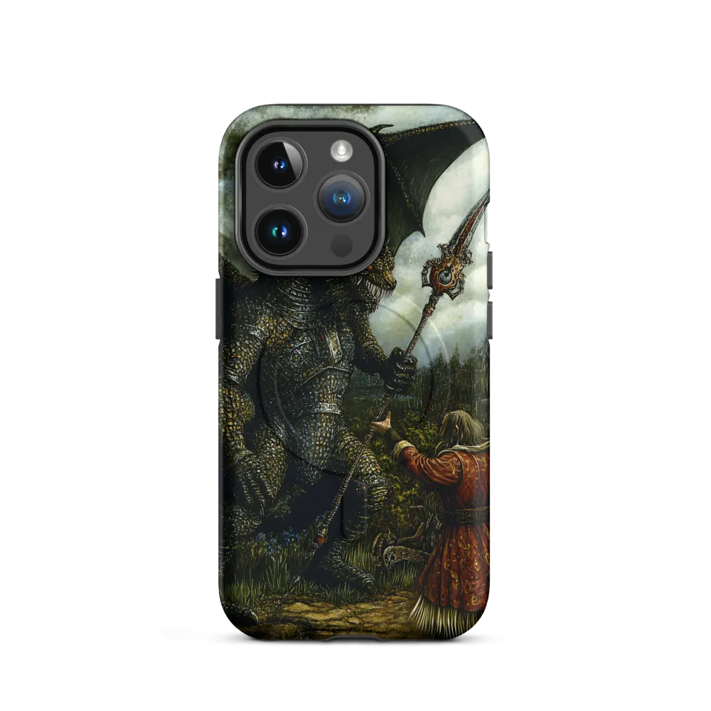 The Confrontation: Dragon vs. Wizard | Phone Case |  14 Pro | MagSafe® Tough Case | Matte