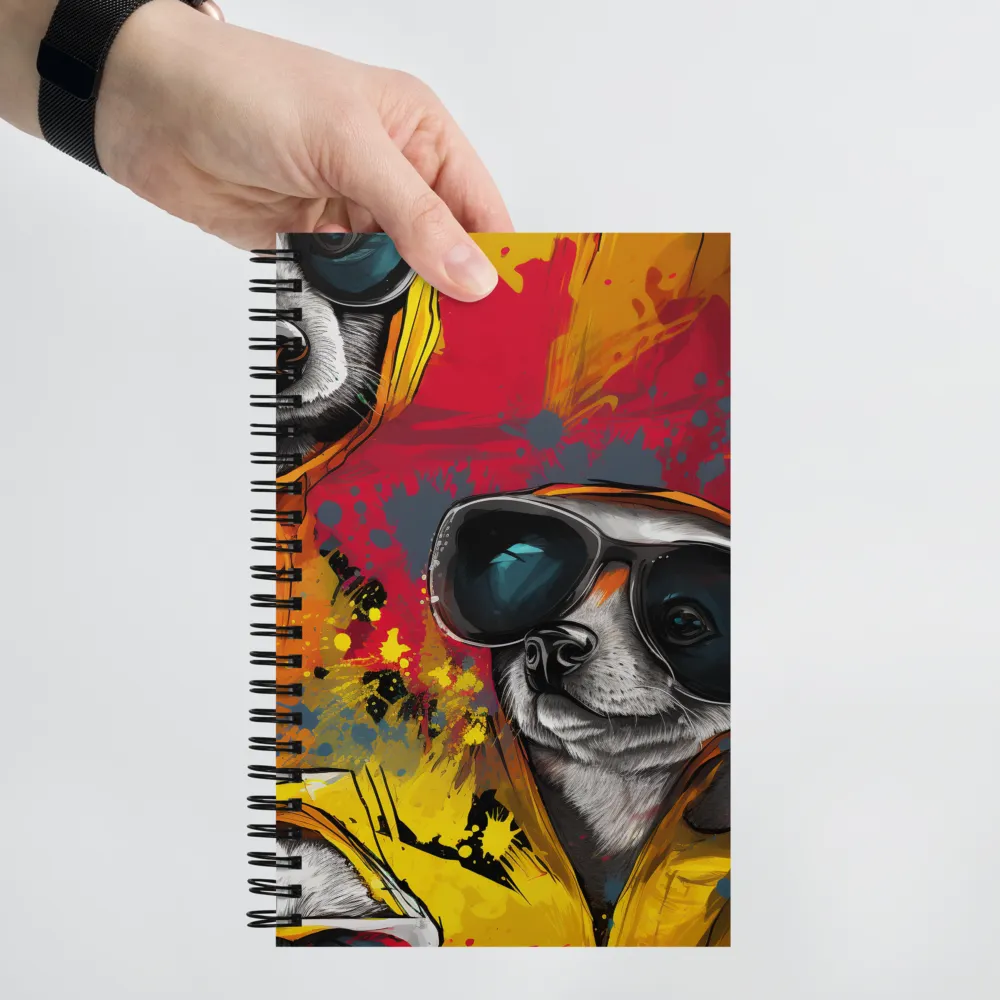 Urban Canine Vibes | Spiral Notebook