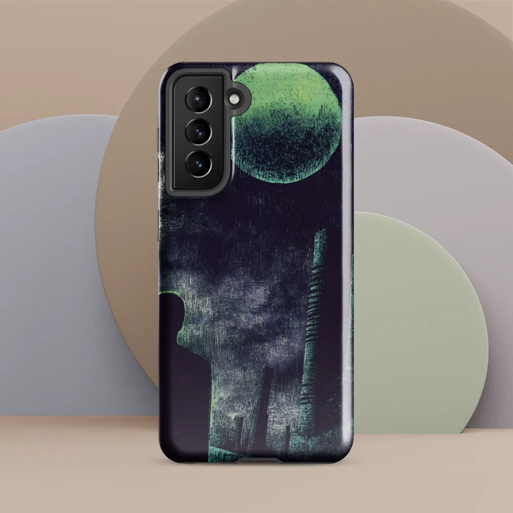 Lunar Solitude | Phone Case |  S21 | Tough Case | Glossy