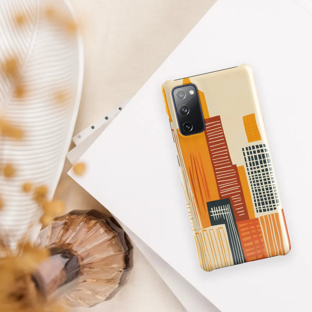 Urban Melodies: A Modern Cityscape | Phone Case |  S20 FE | Snap Case | Glossy