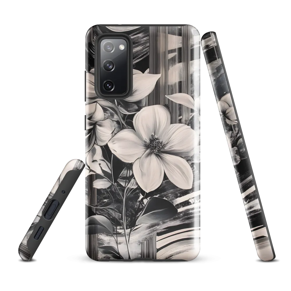 Ethereal Bloom: A Dance of Monochromes