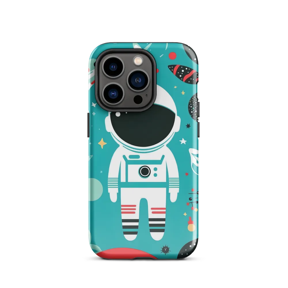 Whimsical Astronaut in Cosmic Wonderland