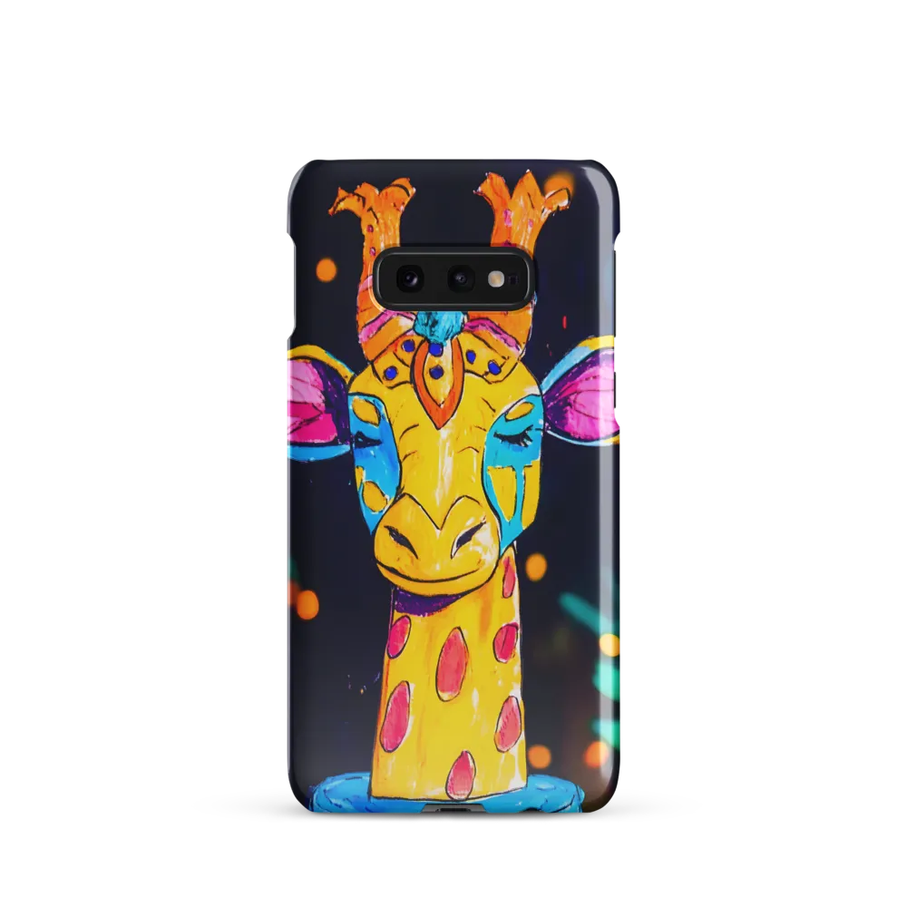 Whimsical Giraffe in Vibrant Colors | Phone Case |  S10e | Snap Case | Glossy